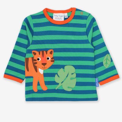 Organic Born Free Tiger Applique T-Shirt