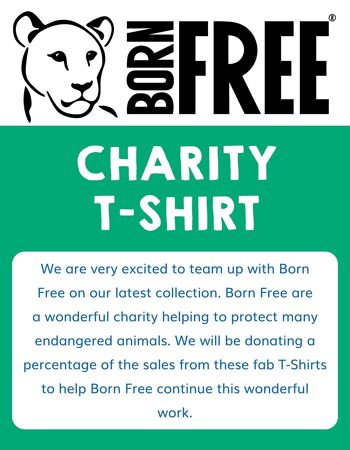 T-shirt biologique Born Free Tiger appliqué 4