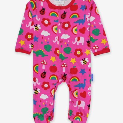 Organic Magical Mix-Up Print Babygrow