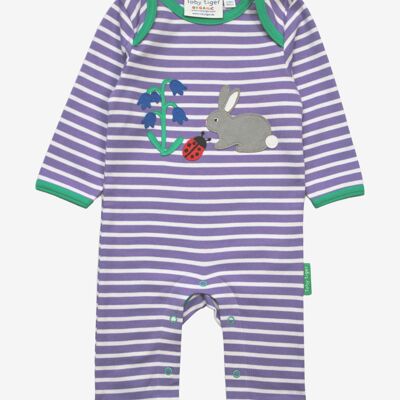 Organic Spring Applique Sleepsuit