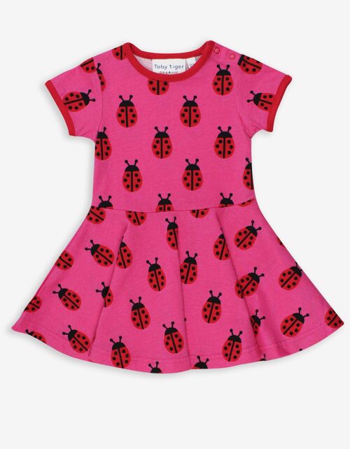 Organic Ladybird Print Skater Dress