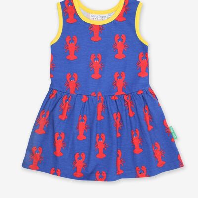 Organic Lobster Print Summer Dress
