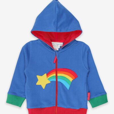 Sudadera orgánica con aplique de estrella fugaz