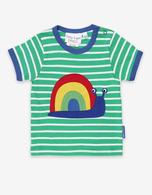 Organic Snail Applique T-Shirt