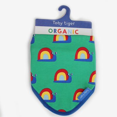 Organic Snail Print Dribble Bib