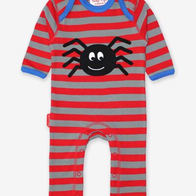 Pijama orgánico con aplique de araña