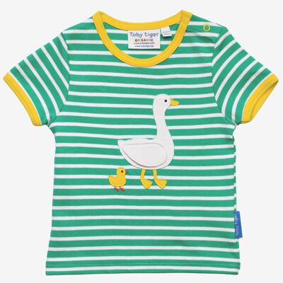 T-shirt à appliques de canard bio