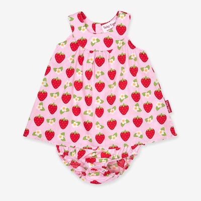 Conjunto Vestido Bebé Estampado Fresas