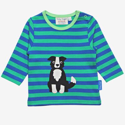 Bio-T-Shirt mit Hundeapplikation