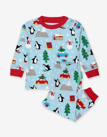Pyjama de Noël bio Pingouins