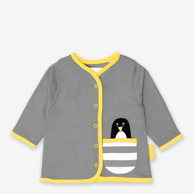 Organic Penguin Applique Cardigan