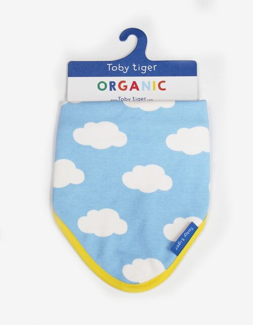 Organic Cloud Print Dribble Bib