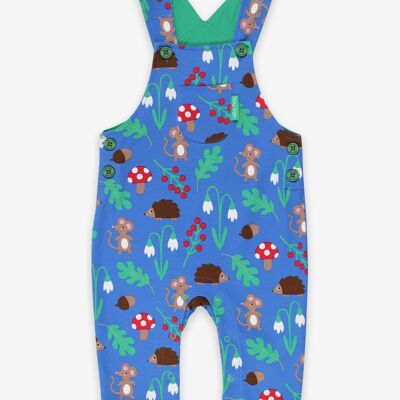 Organic Woodland Print Dungarees