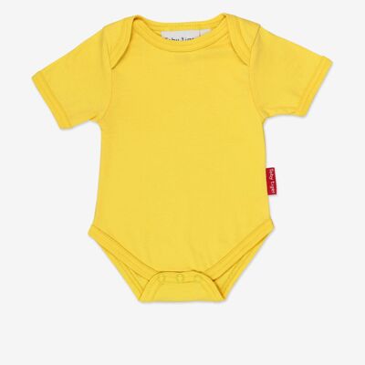 Body Bébé Basic Jaune Bio