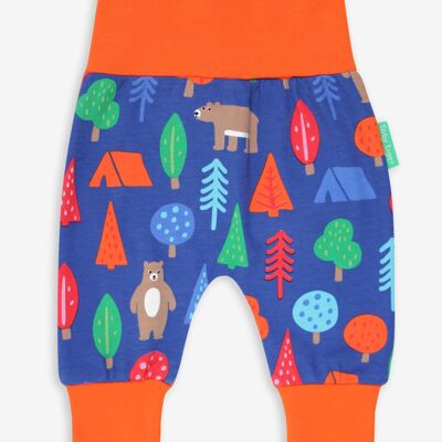 Organic Camping Bear Print Yoga Pants