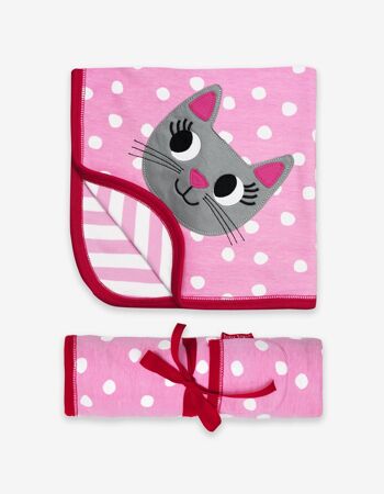 Couverture Applique Chat Bio 1