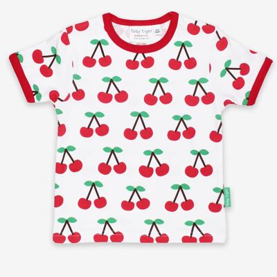 Organic Cherry Print T-Shirt