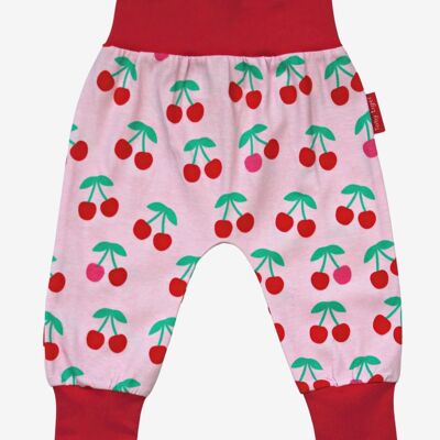 Pantalones de yoga orgánicos con estampado de cerezas