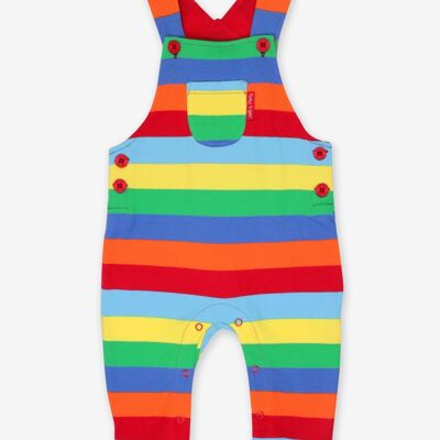 Organic Multi Stripe Dungarees