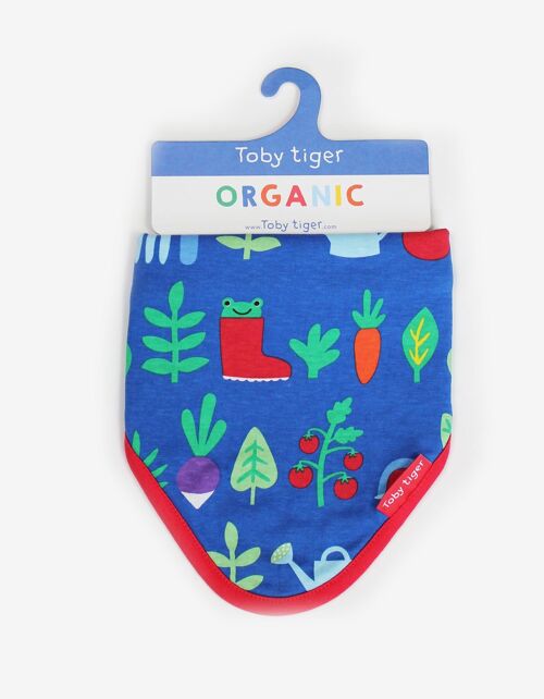 Organic Vegetable Garden Print Dribble Bib