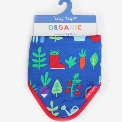 Organic Vegetable Garden Print Dribble Bib