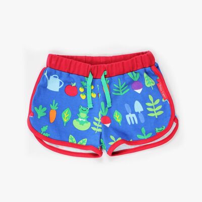 Laufshorts mit Bio-Gemüsegarten-Print