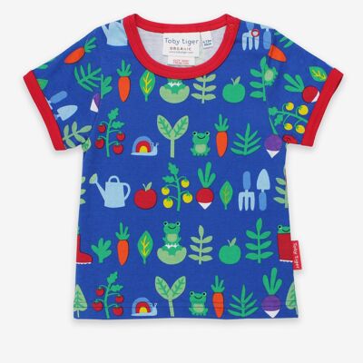 Organic Vegetable Garden Print T-Shirt