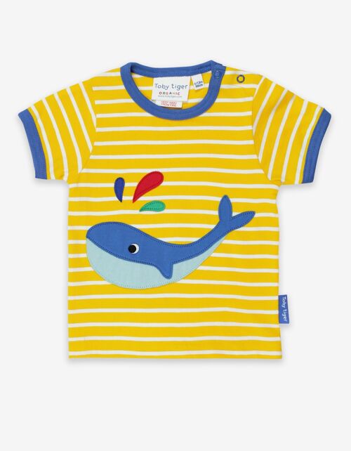 Organic Whale Applique T-Shirt
