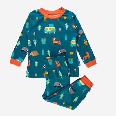 Bio-Pyjama mit Campervan-Print