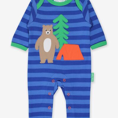 Pyjama Ours Applique Camping Bio