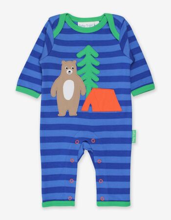 Pyjama Ours Applique Camping Bio 1