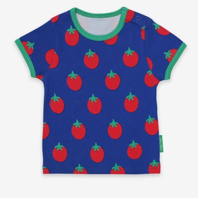 T-shirt con stampa di pomodori biologici