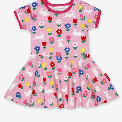 Organic Bunny Print Skater Dress