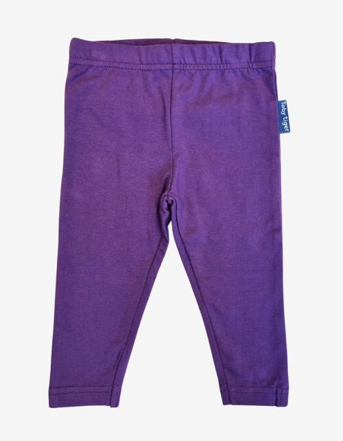 Organic Purple Basic Leggings