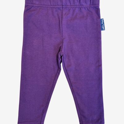 Leggings di base viola organici