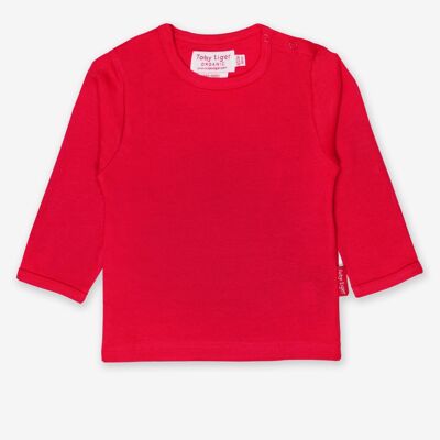 T-shirt basique rouge bio