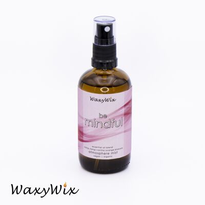 Faites attention au spray d'ambiance. Fabriqué avec des huiles essentielles. Brume d'ambiance pour aider à se concentrer. Parfum d'ambiance relaxant. Vaporisateur d'ambiance de méditation/yoga.