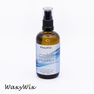 Calming room spray. Made with essential oils. Room mist to settle, calm and de-stress. Relaxing room fragrance. Helps with sleep.