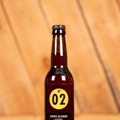 N°02 Bière blonde Légère Bio à 2% Vol. 33cl