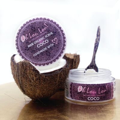 EXFOLIANTE DE COCO 100% ORGÁNICO 100% NATURAL