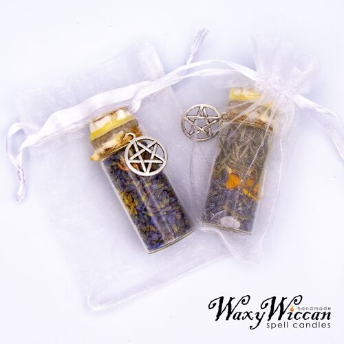Cleanse your soul spell. cleansing spell jar. wiccan spells. witch spells. mini spell bottles. intention jars. healing spells.