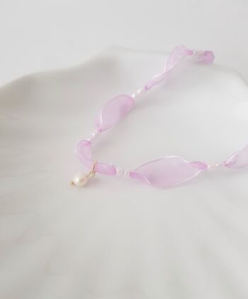 Rosen-Choker-Perlen-Halskette 4