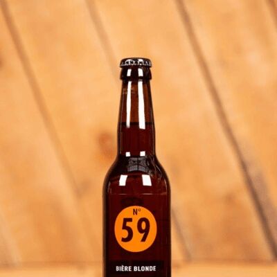 N°59 Cerveza Rubia Ecológica al 5,9% Vol. 33cl