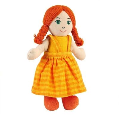 Muñeca niña - piel blanca pelo rojo