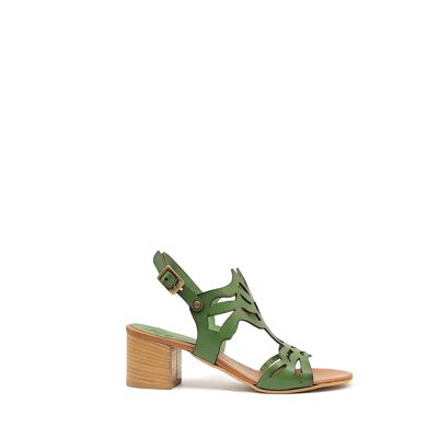 102 GREEN CUOIO LEATHER HANDMADE SHOES IN ITALY