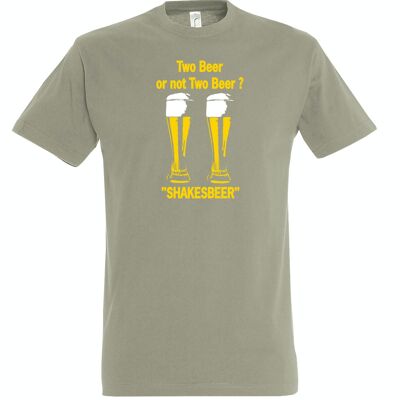 T-SHIRT humoristique TWO BEER OR NOT TWO BEER