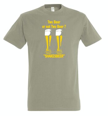 T-SHIRT humoristique TWO BEER OR NOT TWO BEER 1