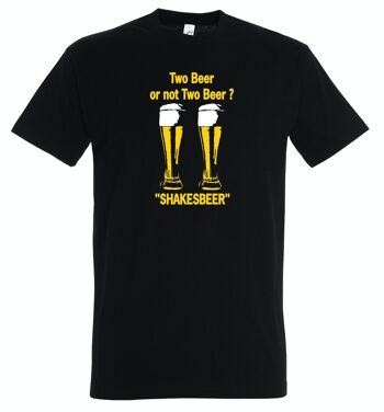 T-SHIRT humoristique TWO BEER OR NOT TWO BEER 2