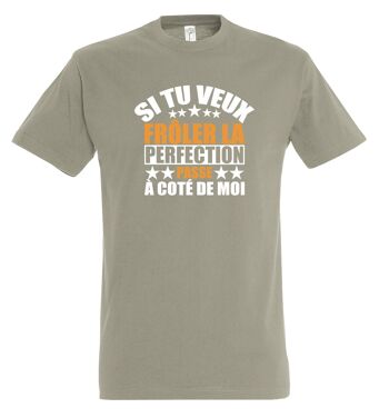 T-SHIRT humoristique Si tu veux frôler la perfection passe à côté de moi 5