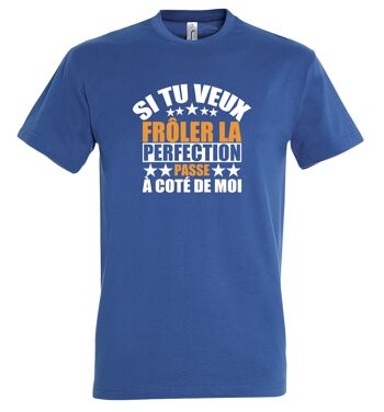 T-SHIRT humoristique Si tu veux frôler la perfection passe à côté de moi 6